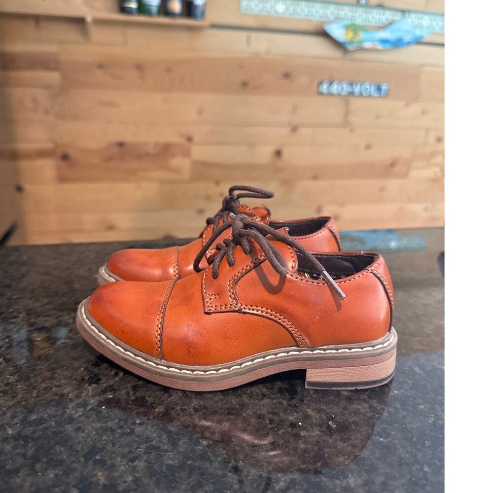 Bruno Mars Toddler Boys Brown Dress Shoes Size 9 T
